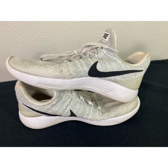 Nike Women's Lunarepic Flyknit‎ 2 Gray Running Shoes Sz 8 863780-100 - Picture 10 of 11